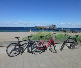 Wo die Dänen mit ihren Fahrräder Pause machen